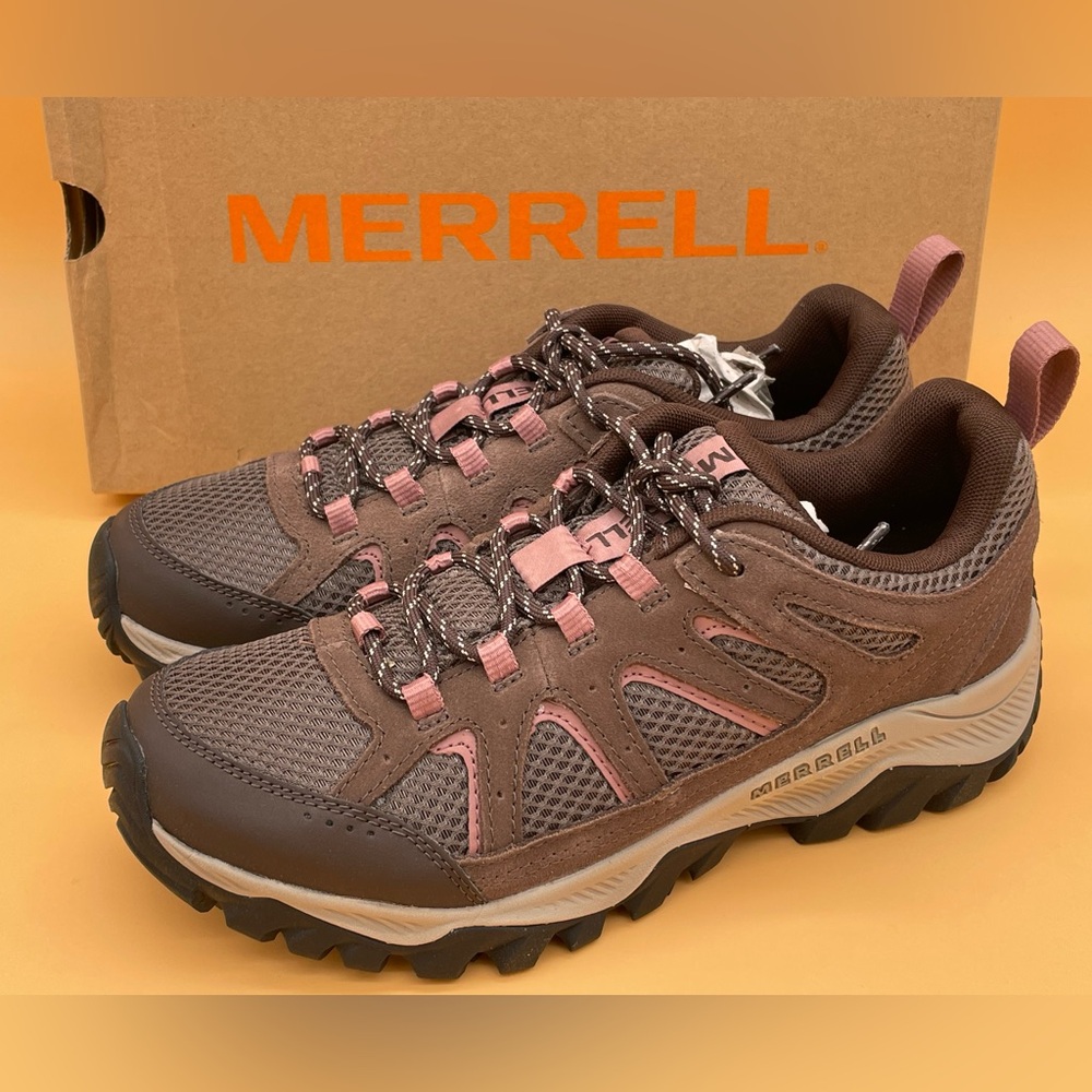 Size 9.5 M Merrell Women Oakcreek Bracken / Falcon Marron Hiking Shoes